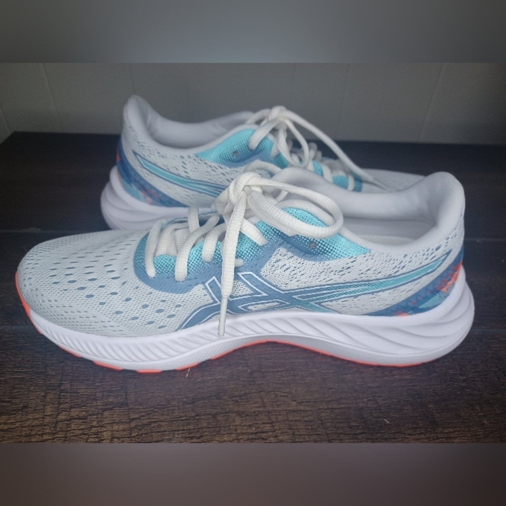 Asics Women's Athletic Shoes - White and Blue - Picture 12 of 12